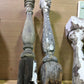 Balusters - 4 White Wood Balusters Architectural Salvage Spindles Porch Trim A11 by The Old Grainery (balusters, chippy, d...