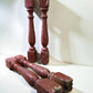 4 Rustic Red Wood Balusters Architectural Salvage Spindles Porch Trim E