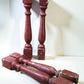 4 Rustic Red Wood Balusters Architectural Salvage Spindles Porch Trim E