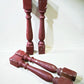 4 Rustic Red Wood Balusters Architectural Salvage Spindles Porch Trim E