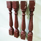 4 Rustic Red Wood Balusters Architectural Salvage Spindles Porch Trim E