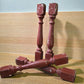 4 Rustic Red Wood Balusters Architectural Salvage Spindles Porch Trim F