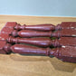 4 Rustic Red Wood Balusters Architectural Salvage Spindles Porch Trim F