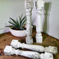 Balusters - 4 White Wood Balusters Reclaimed Spindles Porch Post House Trim A9 by The Old Grainery (baluster, Country, decor)