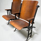 Theater Seats - 3 Vintage Wood Folding Theater Seats, Auditorium Seats, Entryway Bench, E30 by The Old Grainery (art deco,...