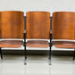 5 Vintage Wood Folding Theater Seats, Auditorium Seats, Entryway Bench, E26