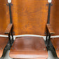 5 Vintage Wood Folding Theater Seats, Auditorium Seats, Entryway Bench, E26