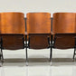 5 Vintage Wood Folding Theater Seats, Auditorium Seats, Entryway Bench, E26