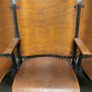 3 Vintage Wood Folding Theater Seats, Auditorium Seats, Entryway Bench, E27