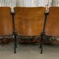 3 Vintage Wood Folding Theater Seats, Auditorium Seats, Entryway Bench, E27