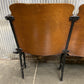 3 Vintage Wood Folding Theater Seats, Auditorium Seats, Entryway Bench, E27