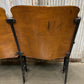 3 Vintage Wood Folding Theater Seats, Auditorium Seats, Entryway Bench, E27