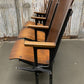 3 Vintage Wood Folding Theater Seats, Auditorium Seats, Entryway Bench, E27