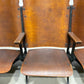Theater Seats - 3 Vintage Wood Folding Theater Seats, Auditorium Seats, Entryway Bench, E28 by The Old Grainery (art deco,...