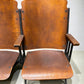 Theater Seats - 3 Vintage Wood Folding Theater Seats, Auditorium Seats, Entryway Bench, E28 by The Old Grainery (art deco,...