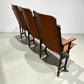 Theater Seats - 3 Vintage Wood Folding Theater Seats, Auditorium Seats, Entryway Bench, E28 by The Old Grainery (art deco,...