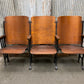 Theater Seats - 3 Vintage Wood Folding Theater Seats, Auditorium Seats, Entryway Bench, E29 by The Old Grainery (art deco,...