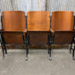 Theater Seats - 3 Vintage Wood Folding Theater Seats, Auditorium Seats, Entryway Bench, E29 by The Old Grainery (art deco,...