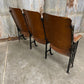Theater Seats - 3 Vintage Wood Folding Theater Seats, Auditorium Seats, Entryway Bench, E29 by The Old Grainery (art deco,...