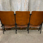 Theater Seats - 3 Vintage Wood Folding Theater Seats, Auditorium Seats, Entryway Bench, E29 by The Old Grainery (art deco,...