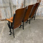 Theater Seats - 3 Vintage Wood Folding Theater Seats, Auditorium Seats, Entryway Bench, E29 by The Old Grainery (art deco,...