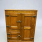 Kitchen Appliance - Antique Oak Ice Box Refrigerator Rustic Farmhouse 3 Door Icebox Cabinet 1920s by The Old Grainery (Coo...