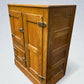 Kitchen Appliance - Antique Oak Ice Box Refrigerator Rustic Farmhouse 3 Door Icebox Cabinet 1920s by The Old Grainery (Coo...