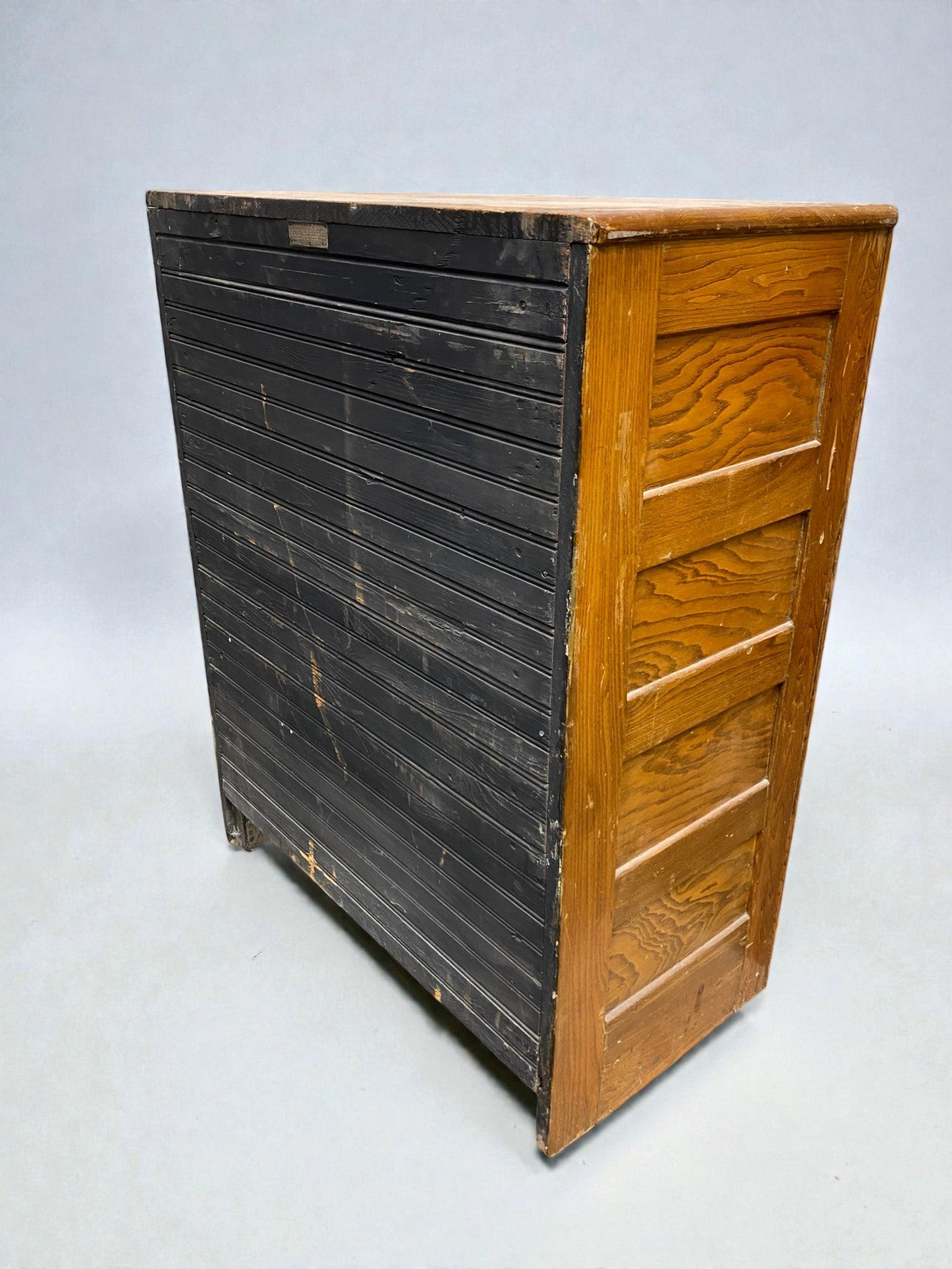 Kitchen Appliance - Antique Oak Ice Box Refrigerator Rustic Farmhouse 3 Door Icebox Cabinet 1920s by The Old Grainery (Coo...
