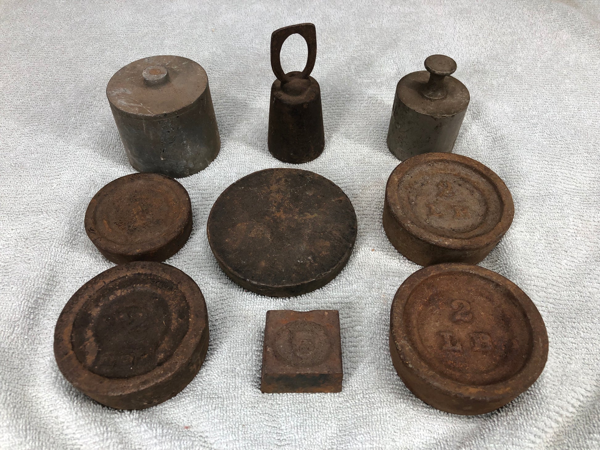 Scale Weights - Platform Scale Weights Vintage Hanging Metal Industrial Fairbank Morse Howe a45 by The Old Grainery (fairb...