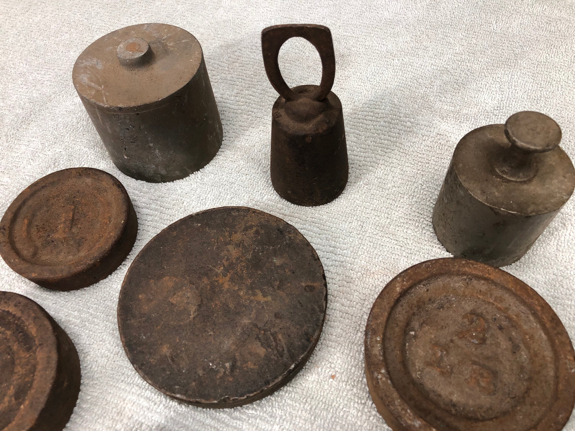 Scale Weights - Platform Scale Weights Vintage Hanging Metal Industrial Fairbank Morse Howe a45 by The Old Grainery (fairb...