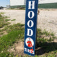 Hood Tires Porcelain Metal Sign, Hood Tires Advertising sign, Gas Station Sign