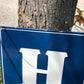 Hood Tires Porcelain Metal Sign, Hood Tires Advertising sign, Gas Station Sign
