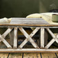 Windows - White 3X Transom Window Frame (36x12) Wooden Decorative Panel, Cottage Style by The Old Grainery (decorative, fa...