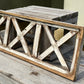 Windows - White 3X Transom Window Frame (36x12) Wooden Decorative Panel, Cottage Style by The Old Grainery (decorative, fa...