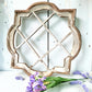 Windows - Brown Wine Rack Window Frame, Wooden Decorative Panel, Rustic Farmhouse Decor by The Old Grainery (Brown, decora...