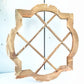 Windows - Brown Wine Rack Window Frame, Wooden Decorative Panel, Rustic Farmhouse Decor by The Old Grainery (Brown, decora...