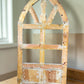 Windows - Arched French Country Distressed Window Frame (19.5x38) Rustic Shabby Chic by The Old Grainery (arched window, C...