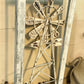 Rustic Windmill Wall Decor, Farmhouse Window Frame, Country Cottage Accent, B