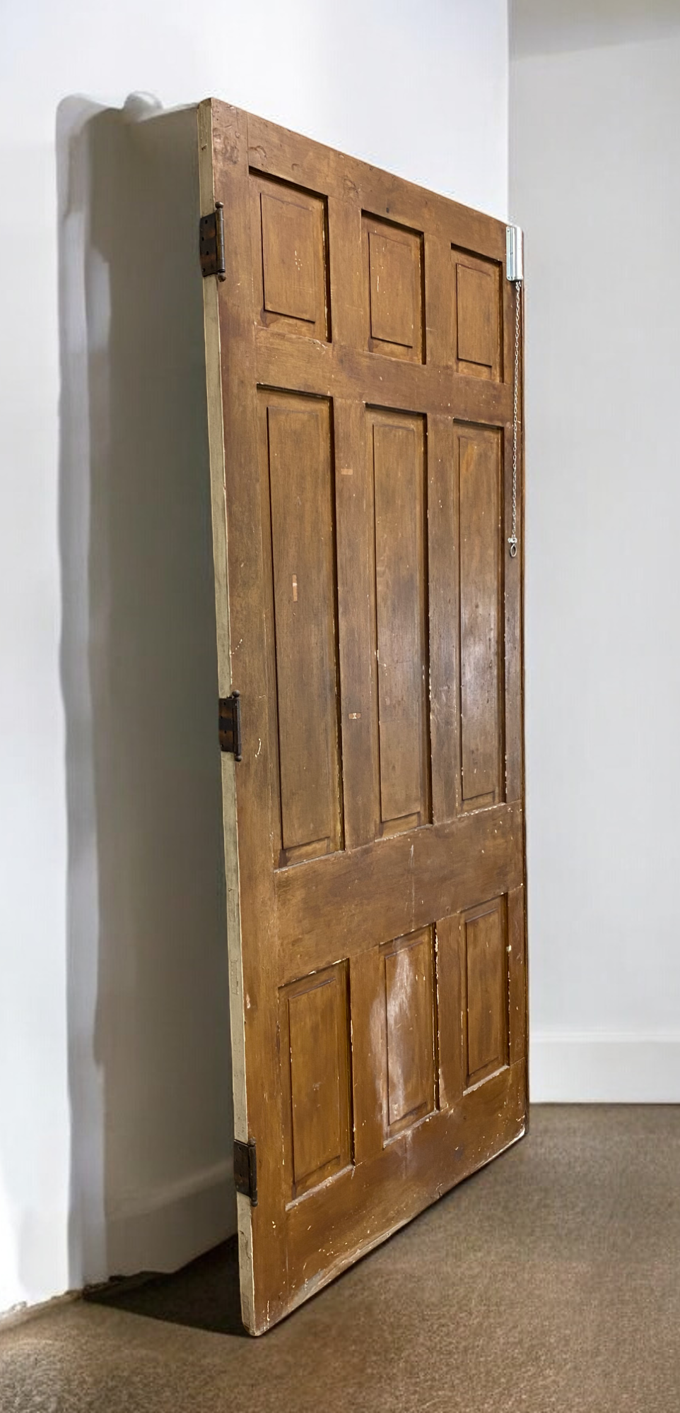 Vintage American Door (42x92.25) Nine Panel Interior Door, Pocket Door, AM79