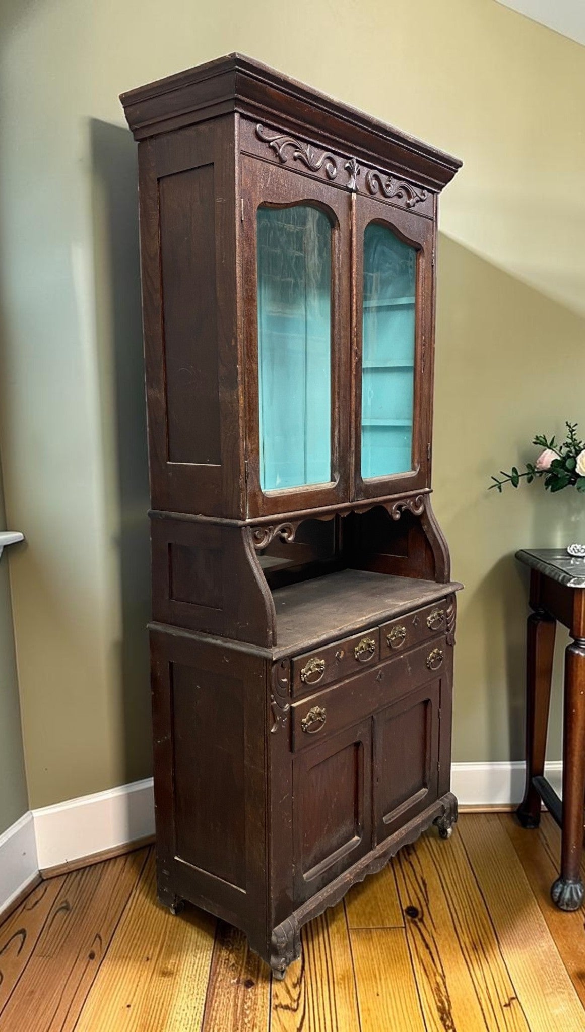 Furniture - Antique Chittenden & Eastman Iowa Oak Step Back Cabinet Cupboard Server Pantry by The Old Grainery (buffet, ch...
