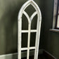 Windows - Light American Gothic Style Wood Window Frame (11.5x36) Arched Rustic Farmhouse by The Old Grainery (arched, dec...