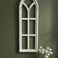 Windows - Light American Gothic Style Wood Window Frame (11.5x36) Arched Rustic Farmhouse by The Old Grainery (arched, dec...
