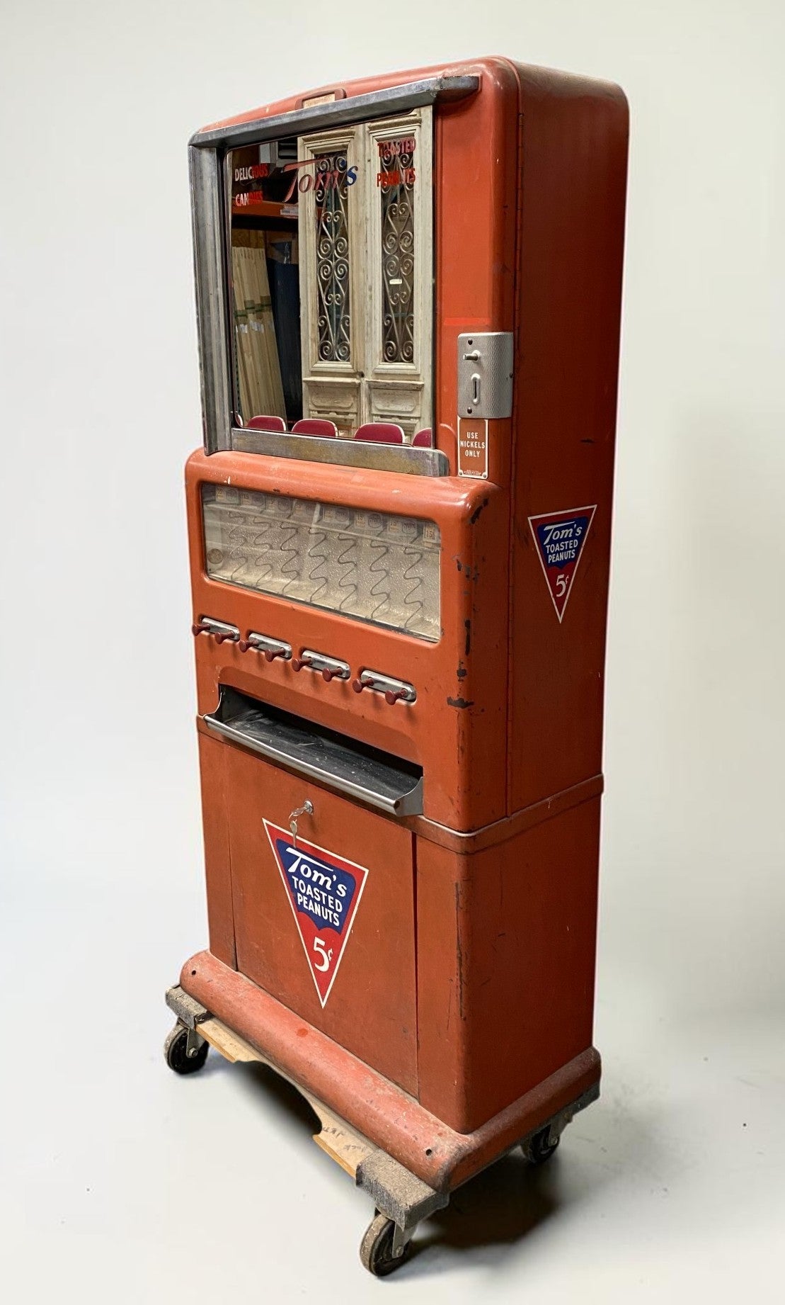 Vending Machine - Tom's Toasted Peanuts Vending Machine, Vintage Coin Op Dispenser, Store Display by The Old Grainery (5 c...