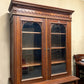 Vintage Cabinet - Victorian Walnut Bookcase Cabinet, Glass Door Cupboard, Burl Wood Display, Hutch by The Old Grainery (bu...