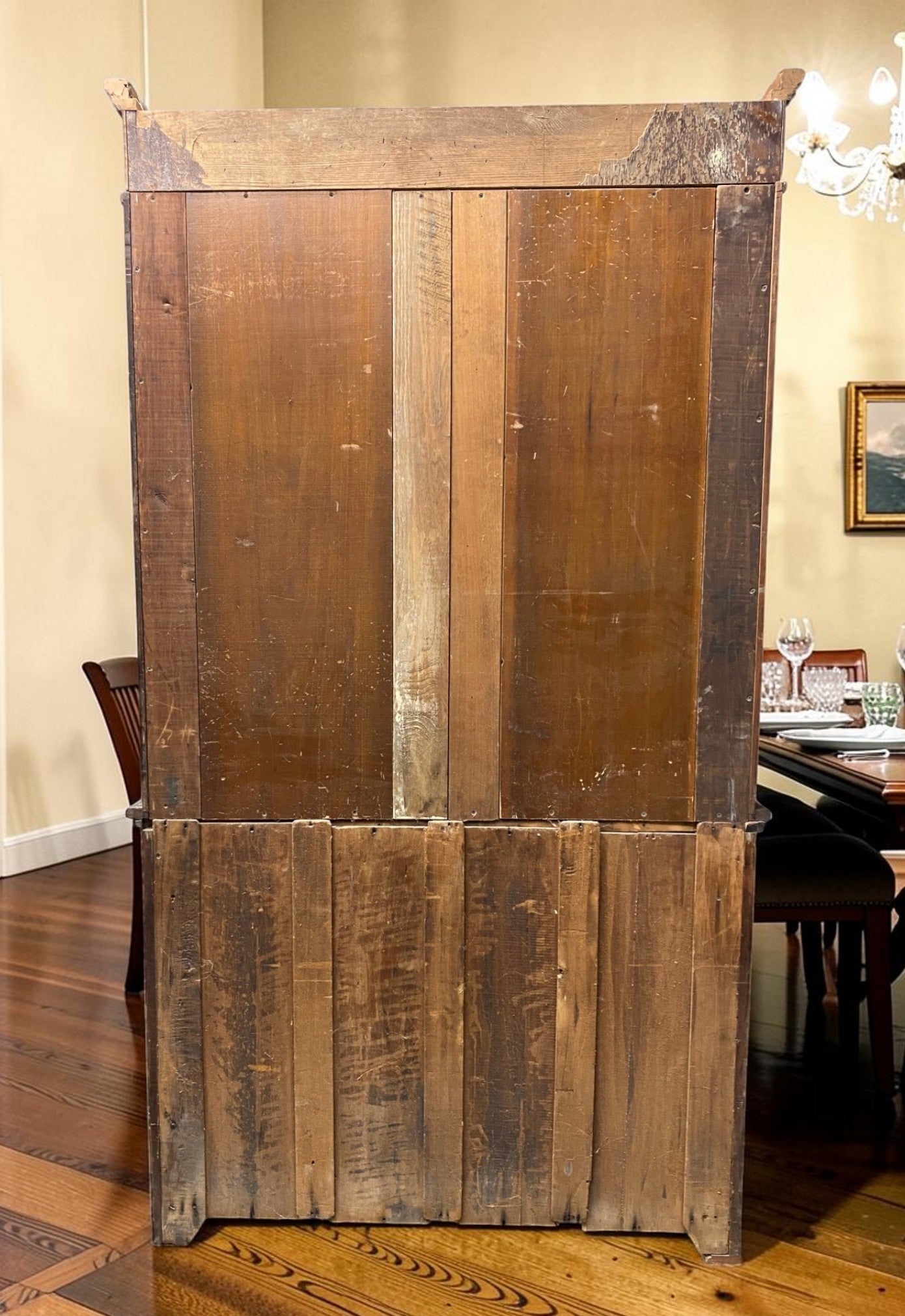 Vintage Cabinet - Victorian Walnut Bookcase Cabinet, Glass Door Cupboard, Burl Wood Display, Hutch by The Old Grainery (bu...