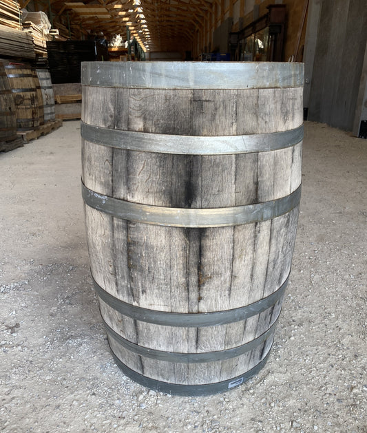 Home & Living > Home Decor - Whiskey Wine Barrel, Vintage Reclaimed Used Wood Barrel, Primitive Rum Keg, I by The Old Grai...