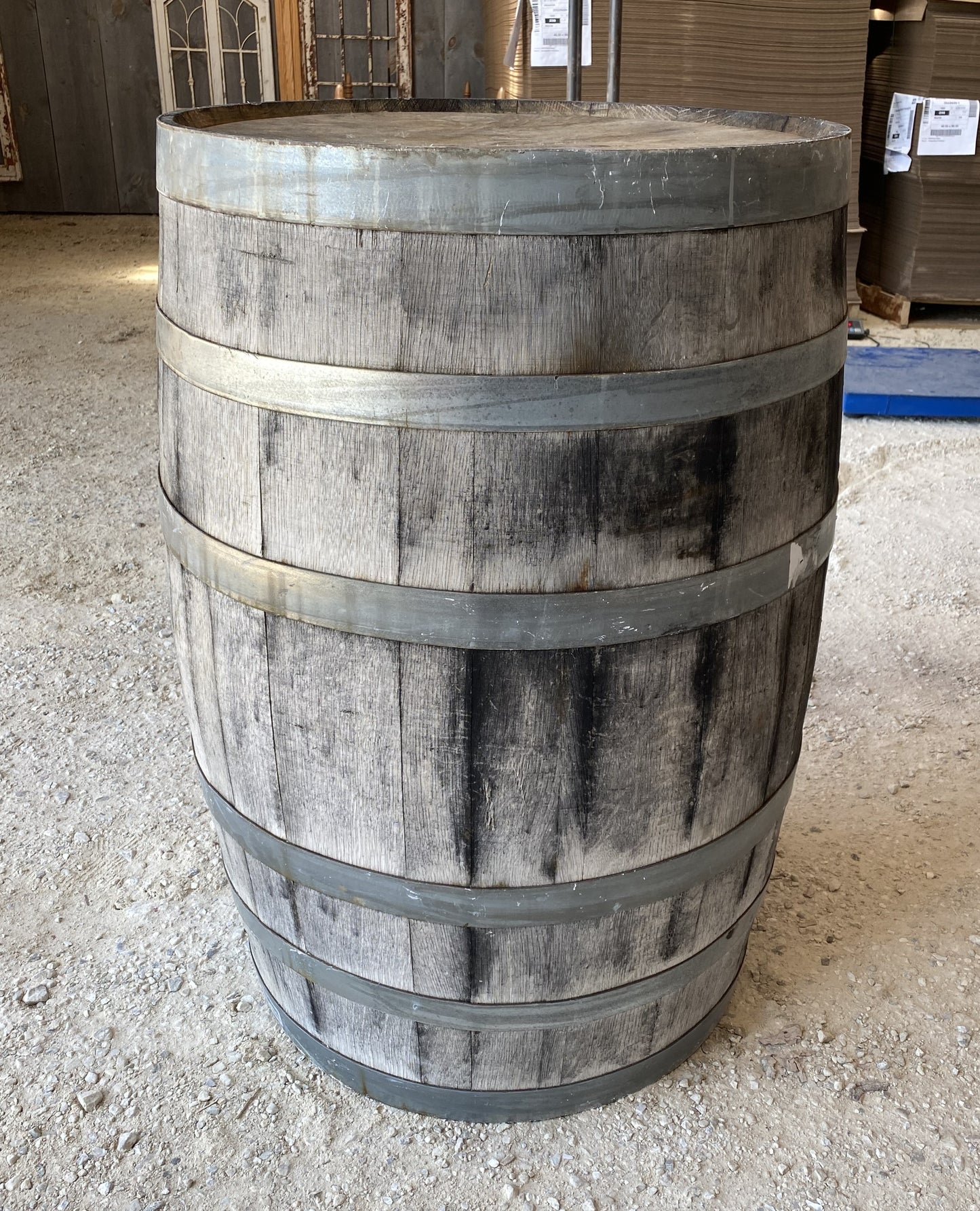 Whiskey Wine Barrel, Vintage Reclaimed Used Wood Barrel, Primitive Rum Keg, I