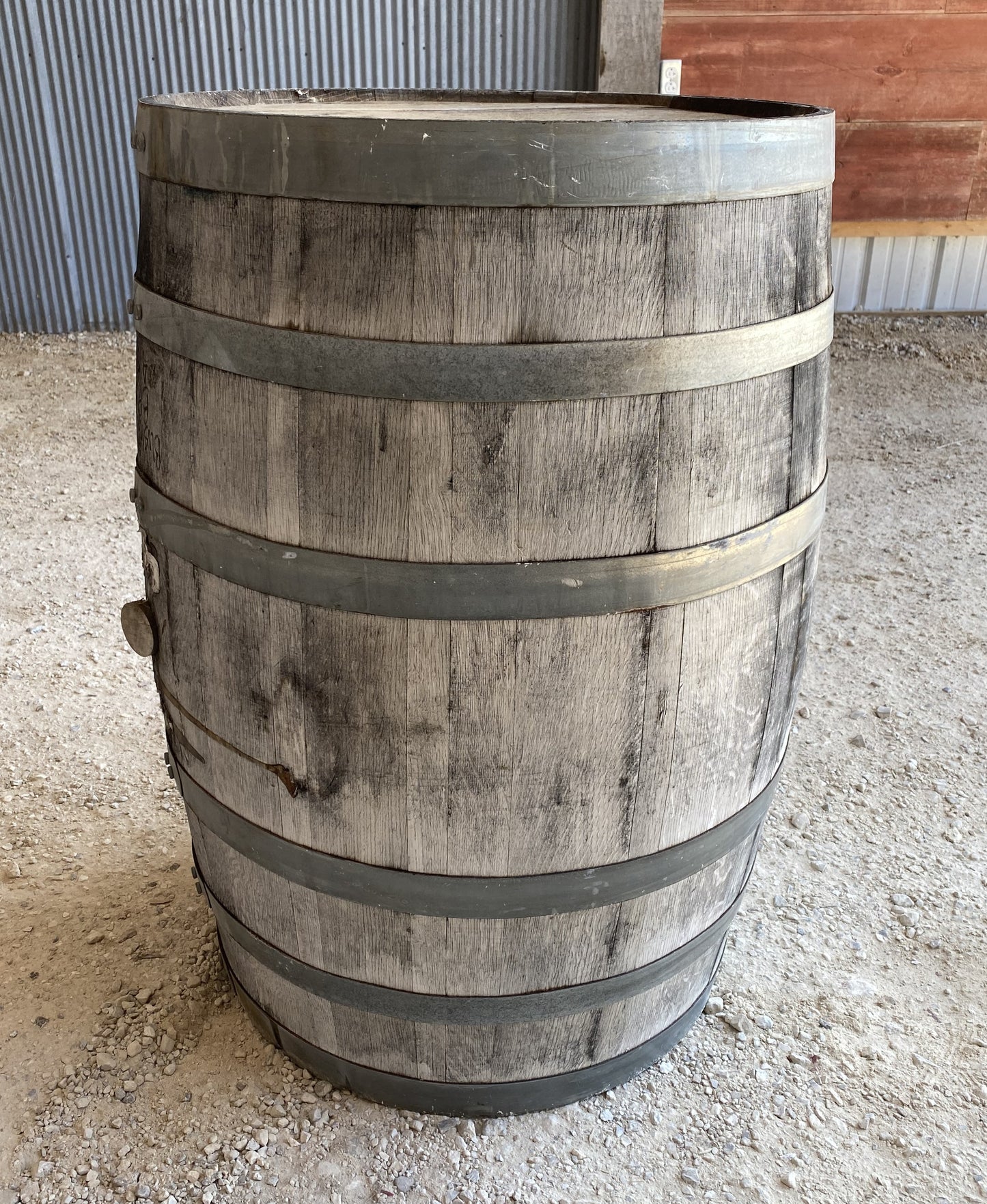 Whiskey Wine Barrel, Vintage Reclaimed Used Wood Barrel, Primitive Rum Keg, I