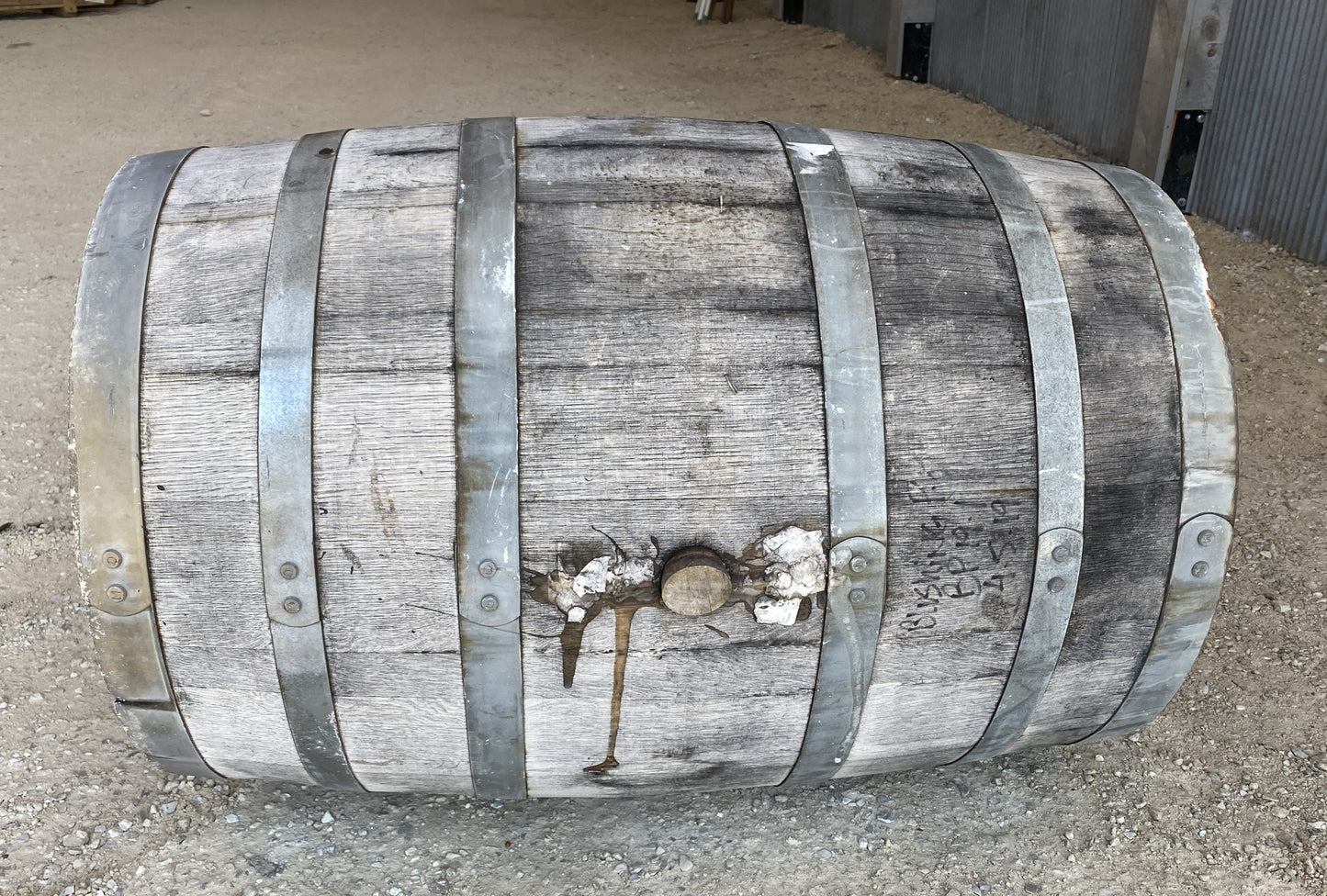 Whiskey Wine Barrel, Vintage Reclaimed Used Wood Barrel, Primitive Rum Keg, I