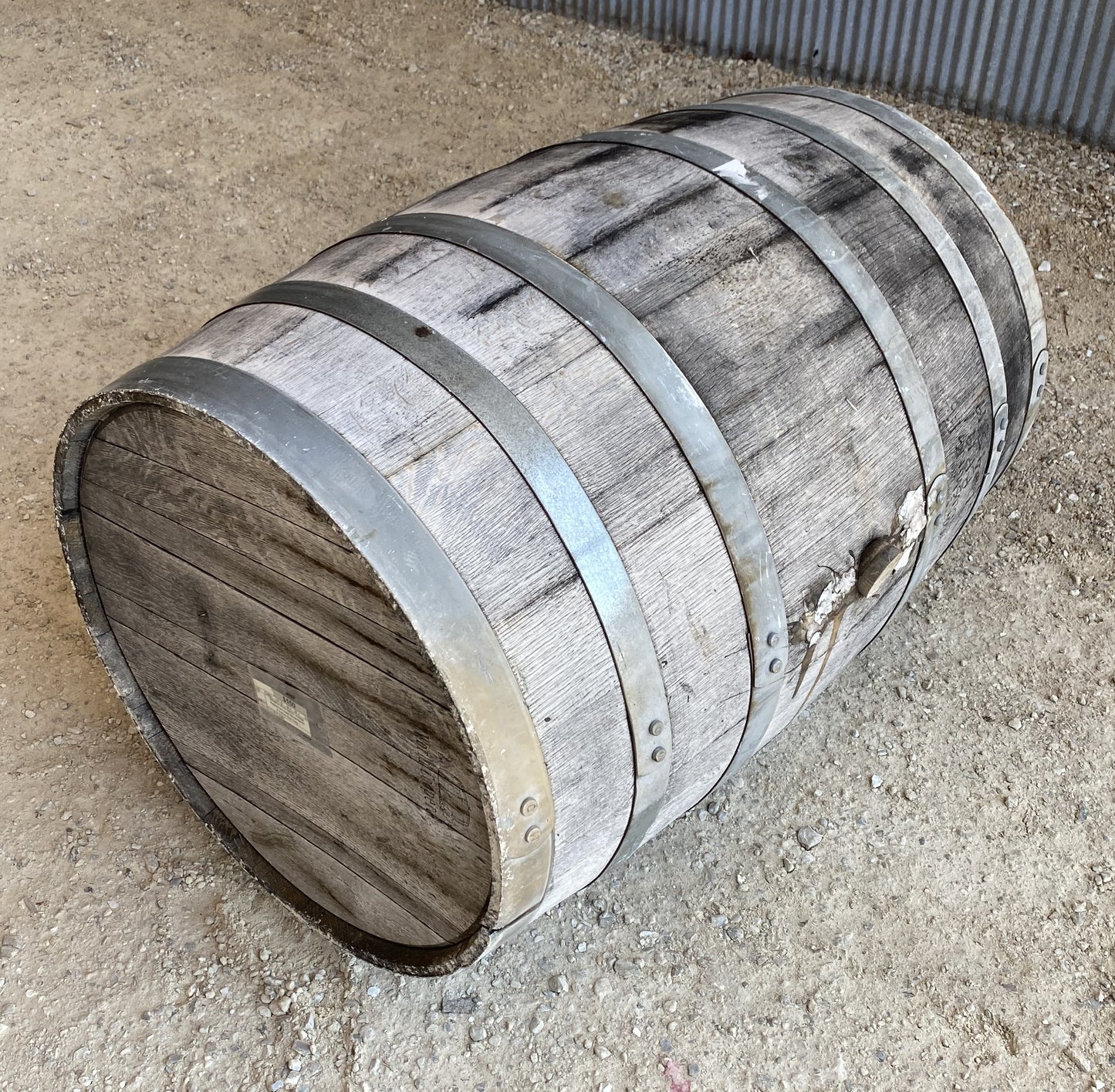 Whiskey Wine Barrel, Vintage Reclaimed Used Wood Barrel, Primitive Rum Keg, I